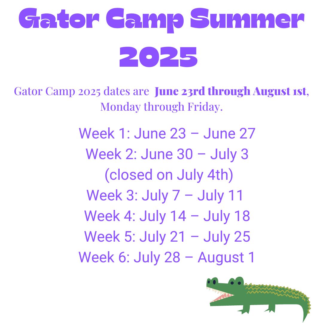 Gator Camp Schedule 2025