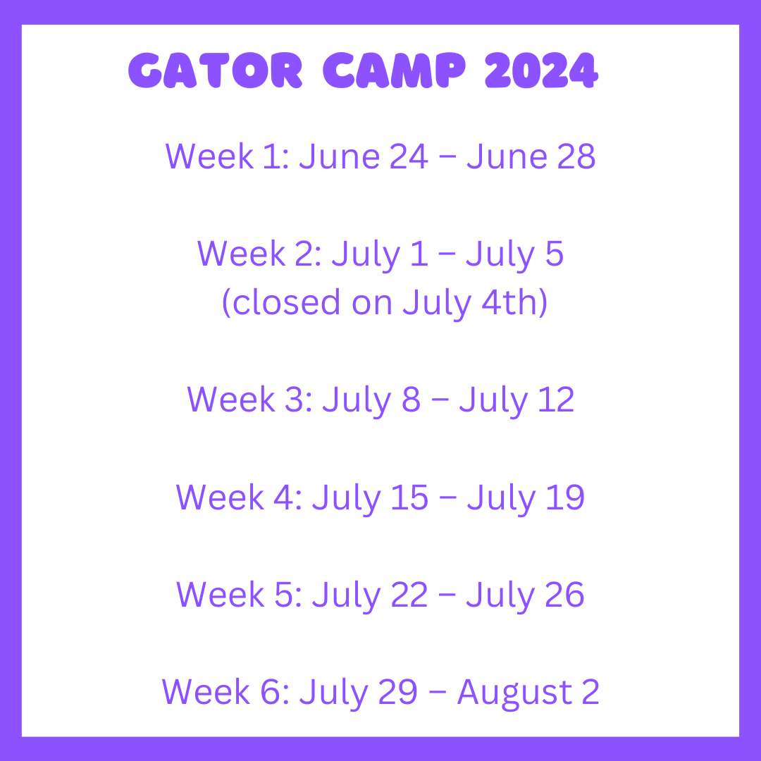 Gator Camp Summer 2024 | Department of Kinesiology