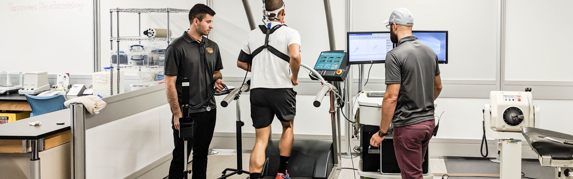 Students performing VO2max test