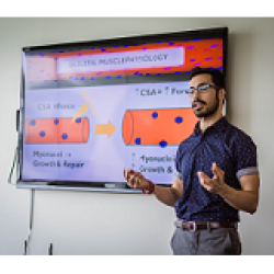 Instructor teaching a class